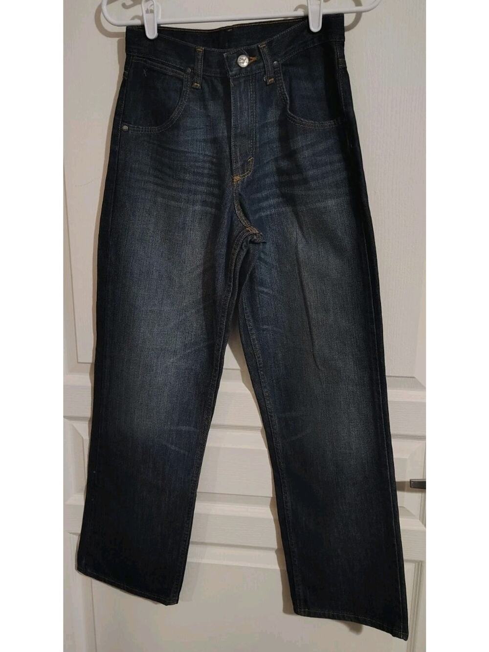 20x Jeans Boys Size 16 Regular Blue Xtreme Cowboy Distressed Faded Rodeo Ranch